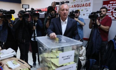 Memleket Partisi Genel Başkanı Muharrem İnce oyunu kullandı