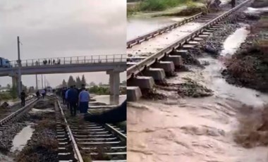 Adana-Mersin demiryolu hattında sel nedeniyle rayların altı boşaldı: Çorlu faciasını hatırlattı