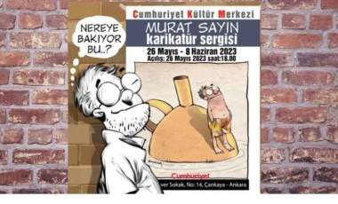 Karikatürist Sayın’ın sergisi Ankara CKM’de