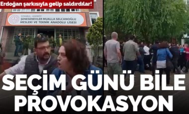 Seçim günü bile provokasyon! AKP'li grup Bostancı'da sandık görevlilerine saldırdı