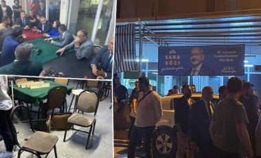 Son dakika... Provokasyonlar bitmiyor! İzmir'de CHP'nin seçim afişlerinin bulunduğu kıraathaneye saldırı