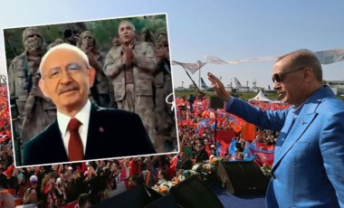 Cumhurbaşkanı Erdoğan, kitlesine miting meydanında montajlanmış video izletti: ‘Tek yöntemleri kara propaganda’