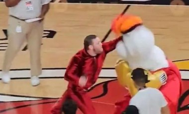 İrlandalı boksör Conor McGregor, Miami Heat maskotunu hastanelik etti