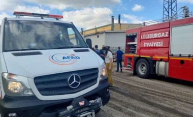 Kırklareli'nde bir fabrikada patlama: 3 işçi yaralandı