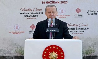 Erdoğan'ın 5'li çete sevdası: Restore edilen Vaniköy Camisi'nin açılışında Kalyon'a övgüler dizdi