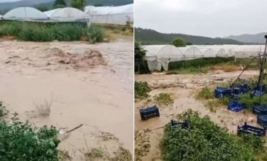 Bilecik’te sağanak: Seralar su altında kaldı!