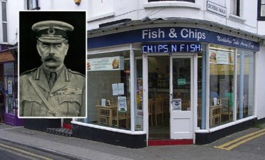 Herbert Kitchener, patates ve balık kampanyasında yer aldı