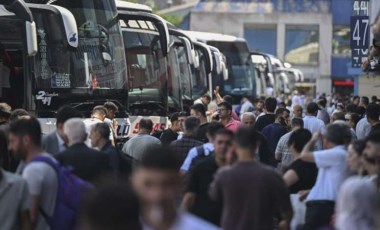 İstanbul Otogarı'nda Kurban Bayramı yoğunluğu