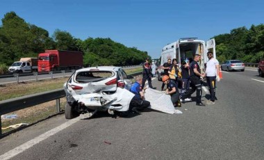 Bayram tatili yolunda zincirleme kaza: 9 yaralı