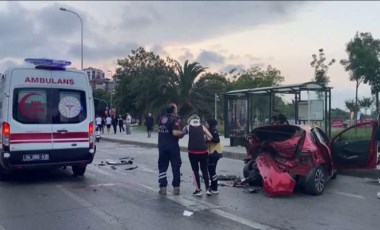 Kadıköy'de spor yapmak için duran sürücünün otomobiline çarptı: 2 yaralı