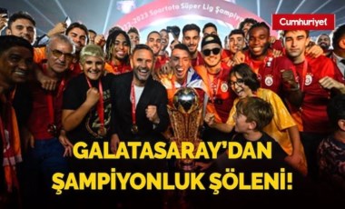 Galatasaray şampiyonluk kupasını kaldırdı (05 Haziran 2023) (Video Haber)