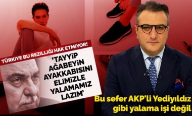 Bu sefer AKP'li Yediyıldız gibi yalama işi değil... Yandaş Cem Küçük'ten ayakkabı hamlesi