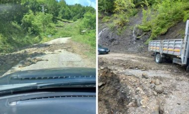 Sağanak yağış hasara yol açtı, geçici köprü 5. kez yıkıldı