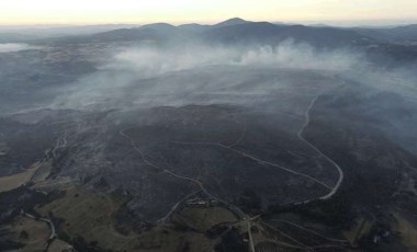 Çanakkale'deki orman yangınına 37 saattir müdahale sürüyor