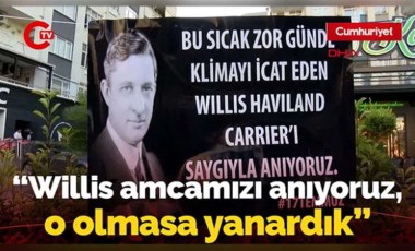 Adana'da gülümseten anlar.Klimanın mucidi anıldı, tatlı dağıtıldı