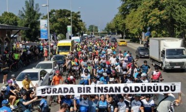 Yüzlerce bisikletli Doğanay Güzelgün için pedal çevirdi