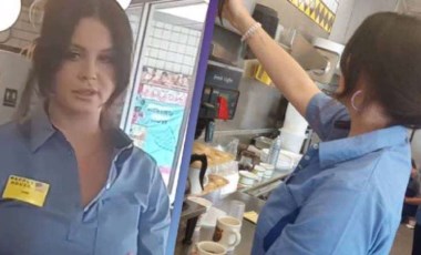 Dünyaca ünlü yıldız Lana Del Rey waffle dükkanında çalışmaya başladı