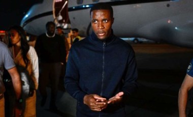 Wilfried Zaha Galatasaray için İstanbul'da