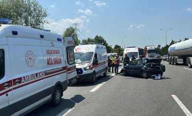 Anadolu Otoyolu'nda korkunç kaza... 5'i çocuk 8 kişi yaralandı!