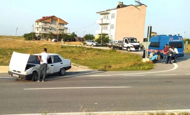 Tekirdağ'da iki araç çarpıştı: Kazada 4 kişi yaralandı!