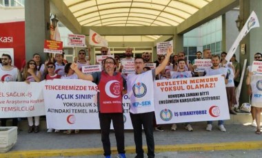 Sağlık emekçileri iş bıraktı: Memurlar açlık, yoksulluk ve sefalete mahkum edildi