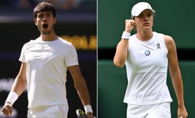 Carlos Alcaraz ile Iga Swiatek Wimbledon'da hata yapmadı