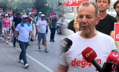 Tanju Özcan Kızılcahamam'a ulaştı, Kılıçdaroğlu'na seslendi: 'Şurada kaldı 4 gün...'