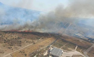 İzmir'de makilik alanda yangın: Havadan ve karadan müdahale ediliyor!