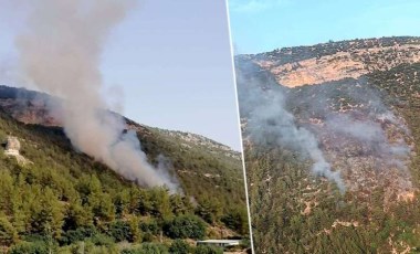 Mersin'de orman yangını: Ekiplerin müdahalesi devam ediyor