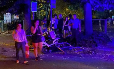 Şişli'de motosiklet kazası: Sürücü ölümden döndü