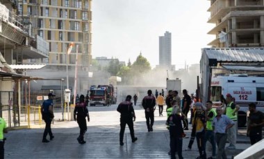 Ankara'da inşaat halindeki sitede yangın!