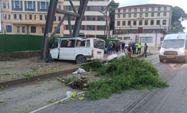 Mevsimlik fındık işçilerini taşıyan minibüs kaza yaptı: 1 ölü, 13 yaralı