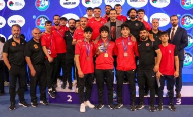 Milli sporculardan U20 Dünya Güreş Şampiyonası'nda 7 madalya!