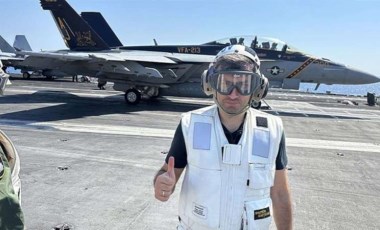 Damat Selçuk Bayraktar 'davet' üzerine USS Gerald R. Ford uçak gemisinde