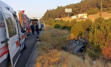 Uşak'ta uykusuzluk kaza getirdi... 2'si çocuk 4 kişi yaralandı!