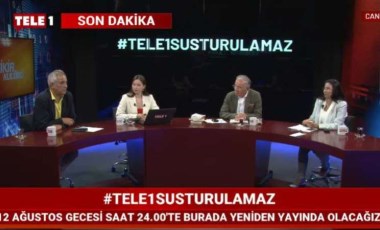 TELE1'in ekranı RTÜK tarafından karartıldı (05 Ağustos 2023)