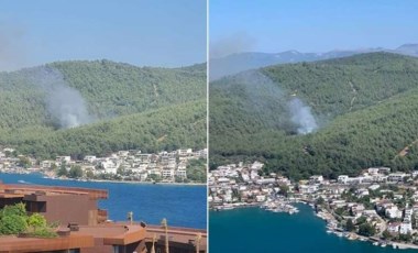 Bodrum'da orman yangını: Ekipler müdahale ediyor