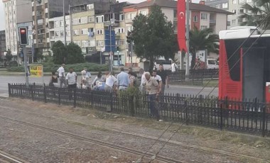 Korkutan anlar... Samsun'da seyir halindeki otobüsün yangın tüpü patladı!