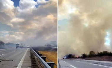 Edirne'de yangının ardından zincirleme trafik kazası: 1 kişi öldü, 36 kişi yaralandı