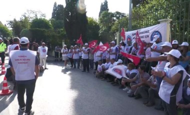 Ege Üniversitesi Hastanesi işçileri tekrar greve başladı