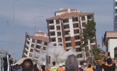 Malatya'da ağır hasarlı 2 bina patlayıcı ile yıkıldı: 'Sebep olanları Allah'a havale ediyoruz'