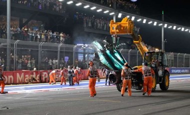 Formula 1 Singapur Grand Prix'nde korkutan kaza