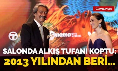 Adana Altın Koza Film Festivali'nde ödül alan Kadir İnanır'dan alkışları toplayan 'barış' mesajı