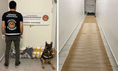 İstanbul Havalimanı'nda 'halıya emdirilmiş' 17 kilogram uyuşturucu ele geçirildi