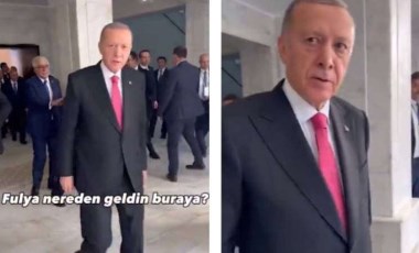 Erdoğan'ın Fulya Öztürk şaşkınlığı kameralarda