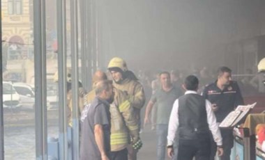 Galata Köprüsü’nde yangın paniği