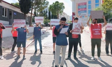 Öğrencilerden Gençlik ve Spor İl Müdürlüğü önünde 'Barınamıyoruz' eylemi