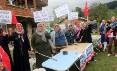 Kastamonu'da yurttaşlar, kalker ocağı ÇED toplantısını yaptırmadı: 'Yaşamak istiyoruz!'