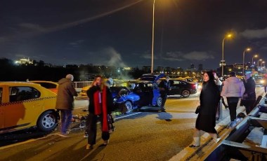 15 Temmuz Şehitler Köprüsü'nde 3 ayrı zincirleme kaza... 3 kişi yaralandı!