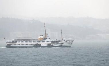 İstanbul'da vapur seferlerine hava muhalefeti engeli!